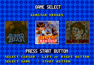 Classic Collection (Europe) Title Screen